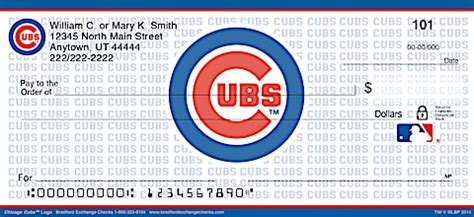 chicago cubs personal checks|Chicago Cubs™ MLB® Personal Checks .